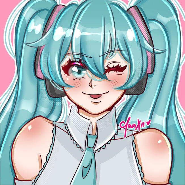 Miku Hatsune (Fanart) Miku Hatsune (Fanart)